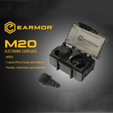 EARMOR M20 MOD4 Noise Canceling Electronic Earplugs Rechargeable, Nrr22db Sound Activated Compression，