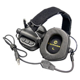 OPSMEN EARMOR M32 MOD4 Tactical Headset Shooting Hearing Protector - Black