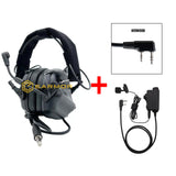 EARMOR M32 MOD4 Tactical Headset & M52 PTT One Set Fit for Military and Shooting Noise Canceling Headphones