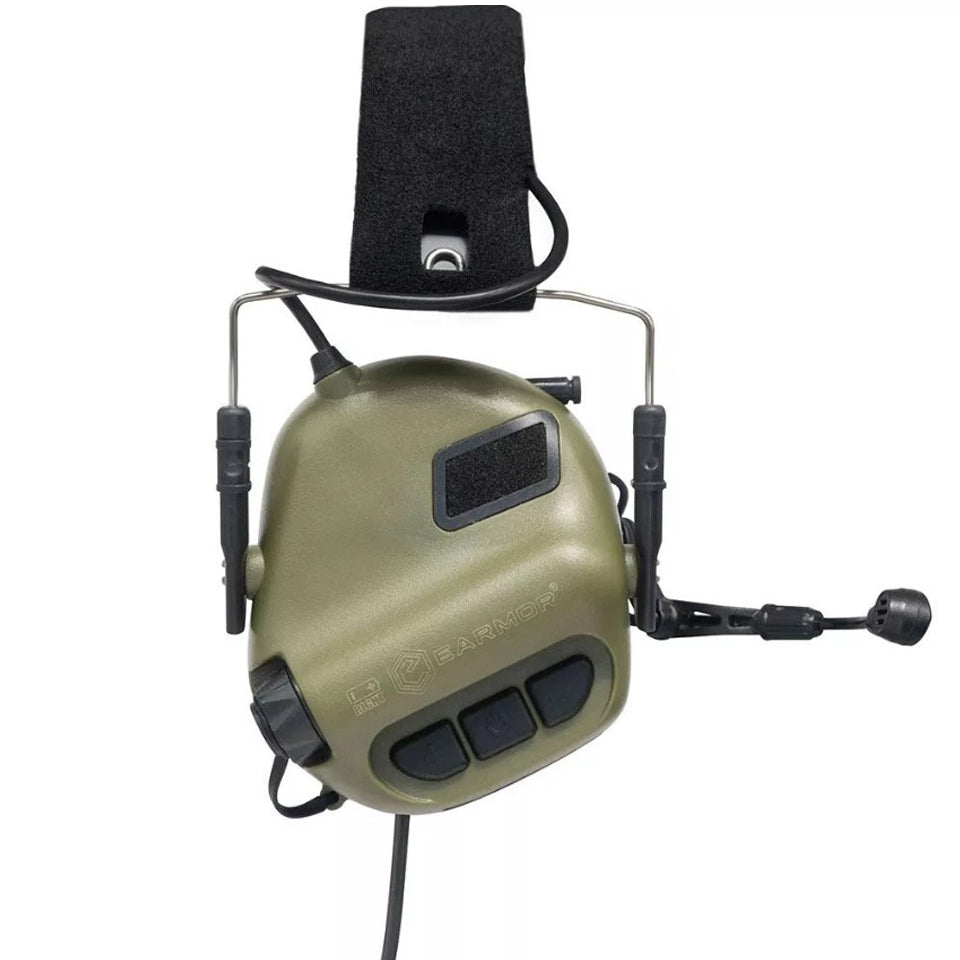 Earmor M32 MARK3 US Dual Comm Electronic Hearing Protector Black