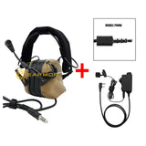 EARMOR M32 MOD4 Tactical Headset & M52 PTT One Set Fit for Military and Shooting Noise Canceling Headphones