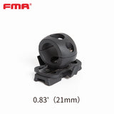 FMASingle-Clamp Rail Adapter 0.83 Inch Universal Laser Camera Flashlight Helmet Clamp TB368