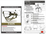 FMA Lux Liner - H-Nape Kit Helmet Fastening System Neck Strap TB268