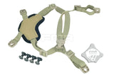 FMA Ach Head-Loc X-Nape Adjustable Helmet Accessories Chin Strap Suspension System TB956