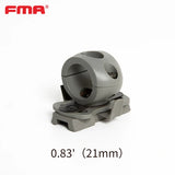 FMASingle-Clamp Rail Adapter 0.83 Inch Universal Laser Camera Flashlight Helmet Clamp TB368
