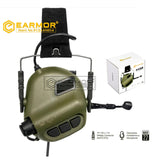 EARMOR M32 MOD4 Tactical Headset Communication Electronic Noise Clearancer - Foliage Green