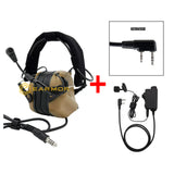 EARMOR M32 MOD4 Tactical Headset Head-mounted & M52 PTT One Set