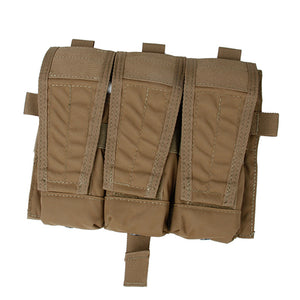 TMC M4 Triple Magazine Pouch Coyote Brown for AVS Vest Front Plate