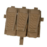 TMC M4 Triple Magazine Pouch Coyote Brown for AVS Vest Front Plate