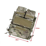 TMC Tactical Zipper Pouch Bag Zip Panel NG Version Multicam for Military Vest