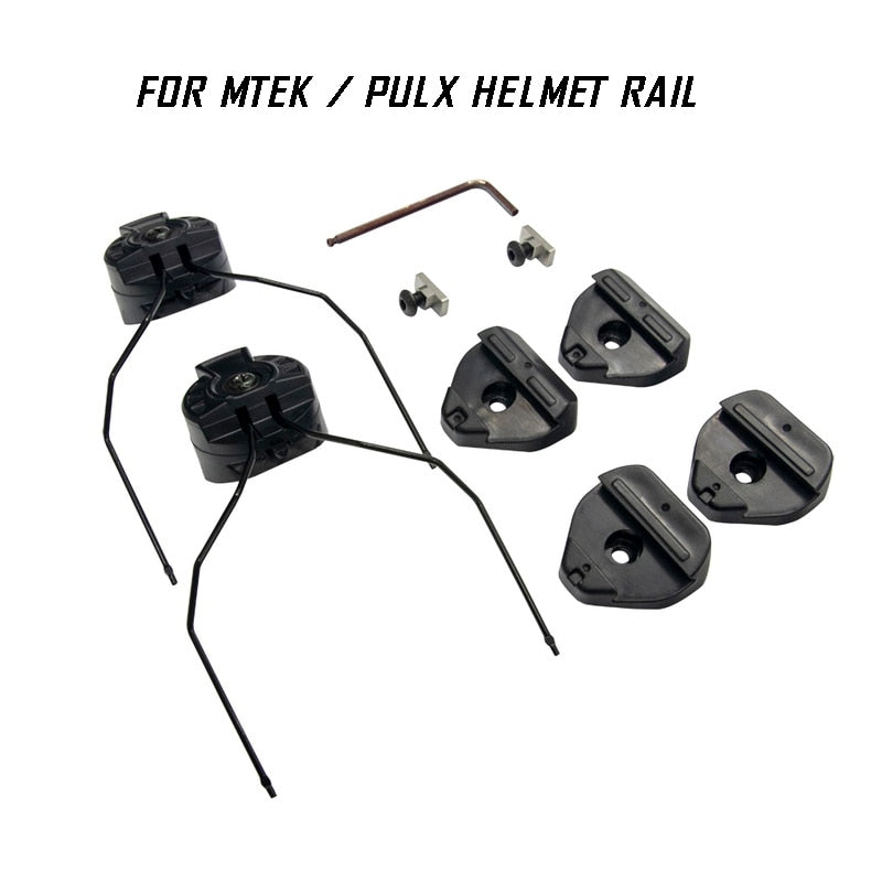 EARMOR Tactical HeadSet MTEK / PULX Helmet Rails Adapter Attachment Kit – TMC Tactical Gear