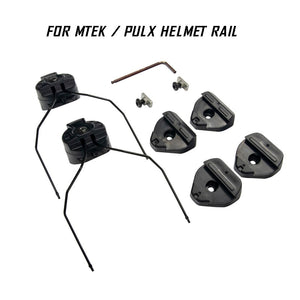 EARMOR Tactical HeadSet MTEK / PULX Helmet Rails Adapter Attachment Kit