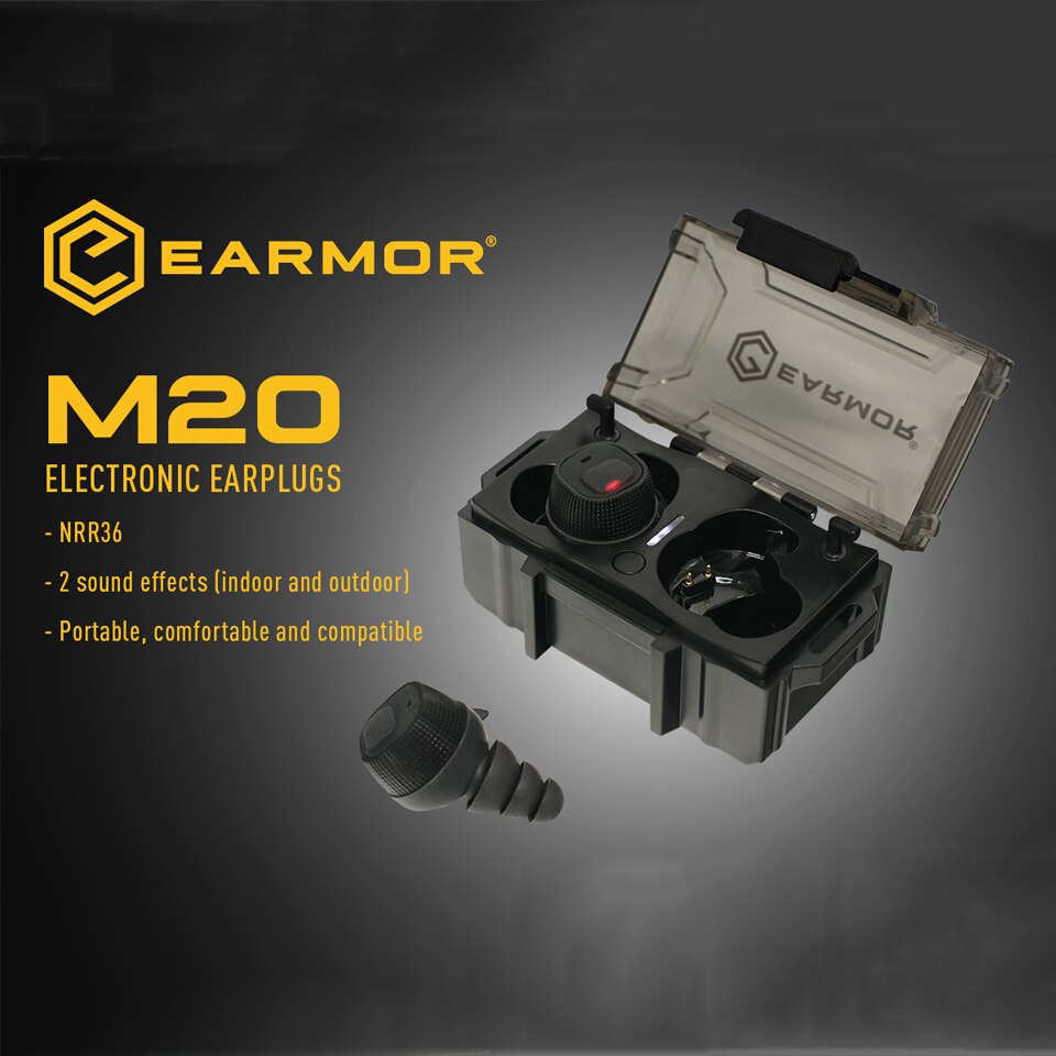 EARMOR M20 Nrr22db Sound Compression Shooting Earplugs – TMC