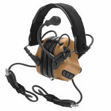 EARMOR M32-Mark3 MilPro Military Dual Comm Tactical Headset for Military & Police