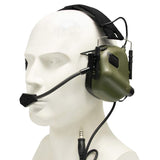 EARMOR M32 MOD4 Tactical Headset Communication Electronic Noise Clearancer - Foliage Green