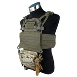 TMC Airsoft Carrier Drop Pouch Bag for Tactical Vest Belly Bag Chest Rig Plate Hang