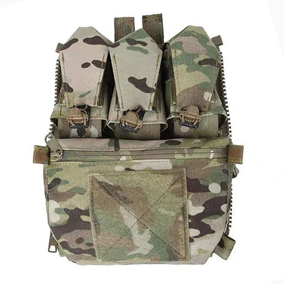 TMC 2022 New FPC Style Vest Special Zipper Back Panel Pouch Multicam TMC3549