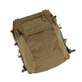 TMC Military Airsoft Tactical Vest Zipper Pouch Zip Panel Back Pack