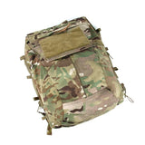 TMC Military Airsoft Tactical Vest Zipper Pouch Zip Panel Back Pack