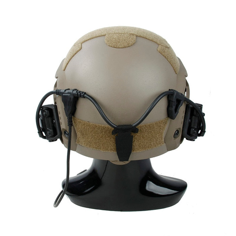 headphones that mt to fast helmet TMC Military RAC HeadSet Best Communication Noise Reduction Tactical Headsets – TMC Tactical Gear