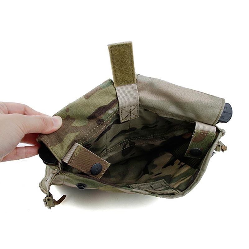 TMC Tactical Vest Zipper Back Pouch Attack Panel Pocket AVS JPC2.0